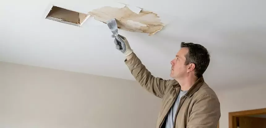 Dry Ceiling After Water Leak in Morrow